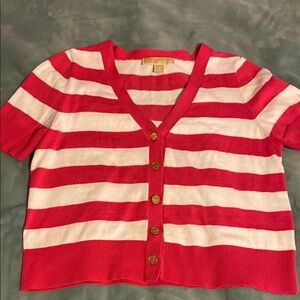 Stripes  pink and white top